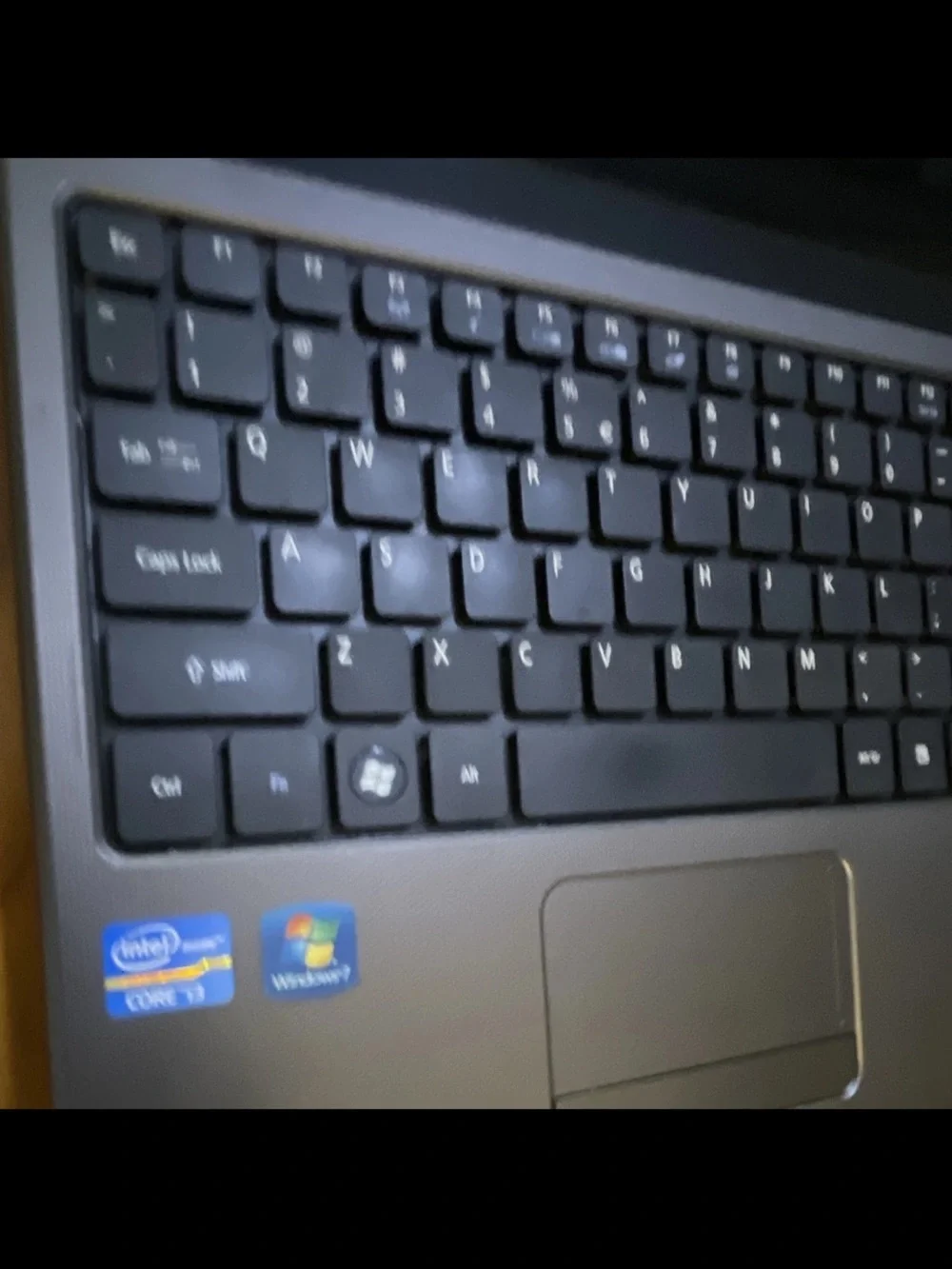 Intel Acer Laptop in Gray and Black with 15-inch Display